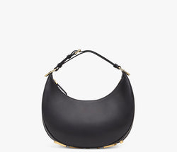 Fendi Fendigraphy Black Leather Hobo Small