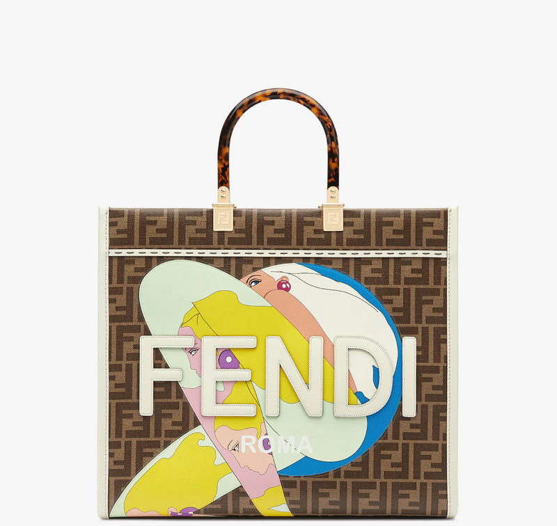 Fendi Medium Sunshine Multicolor Tote