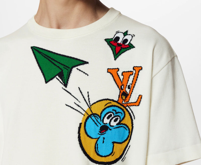 Louis Vuitton Comics Intarsia Short Sleeve