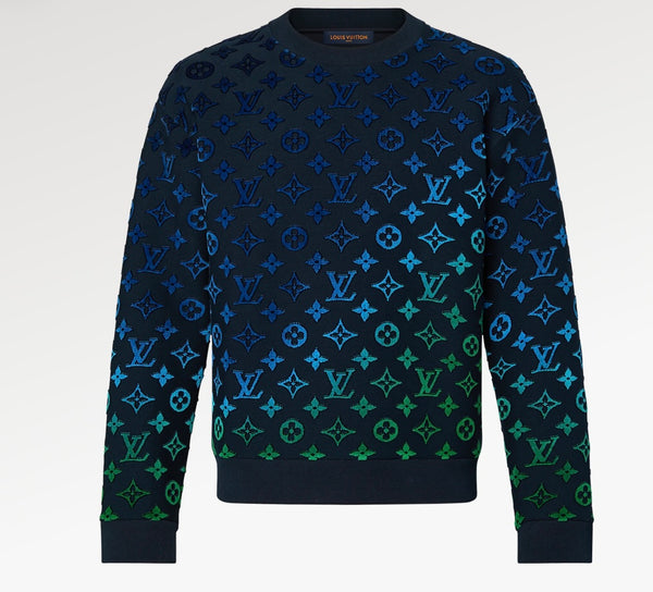 Gradient Monogram Colorful Crewneck