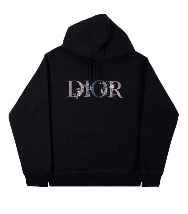 Dior Embroidered Flower Hoodie (Black)