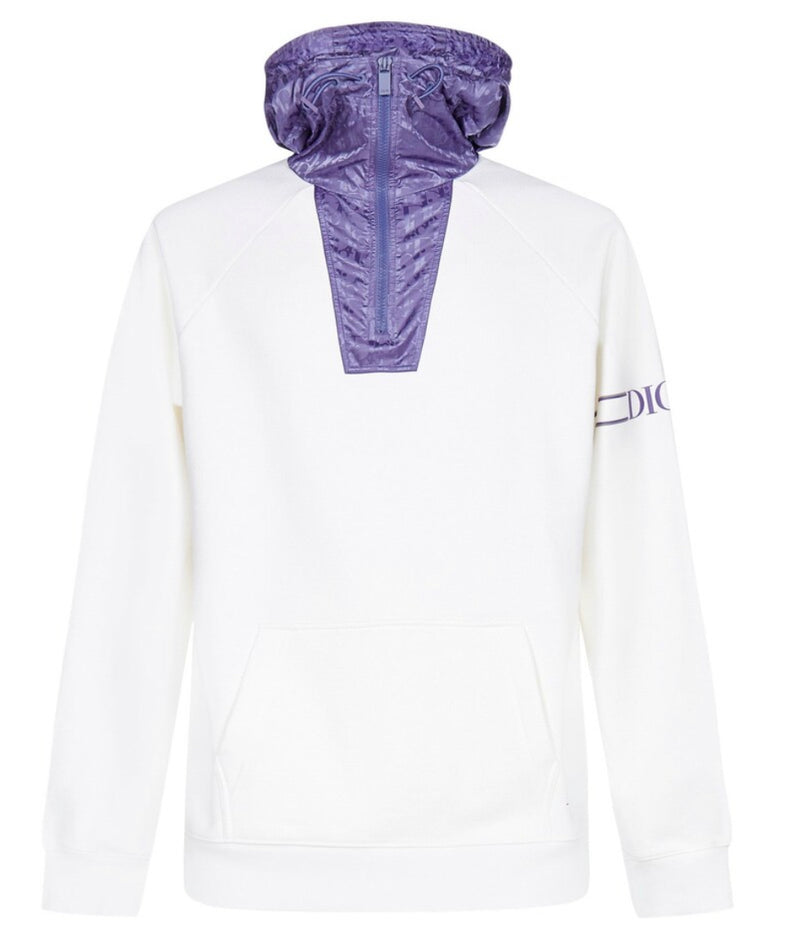 Dior Oblique Detailed Hoodie Purple