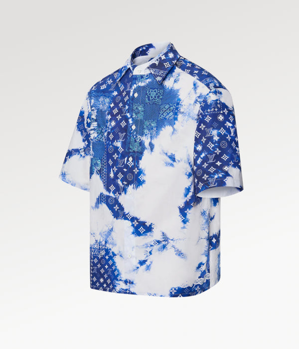 Monogram Bandana Shirt-Blue