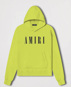 Amiri Lime Logo Hoodie